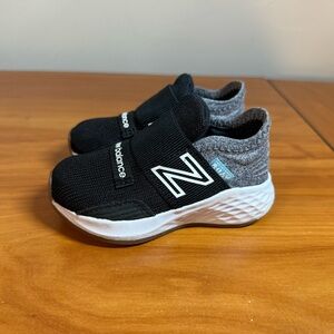 New Balance Black and Gray Kids Sneakers